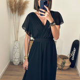 ROBE NOIRE ROMY - La Petite Somptueuse