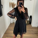 ROBE NOIRE SHINY - La Petite Somptueuse