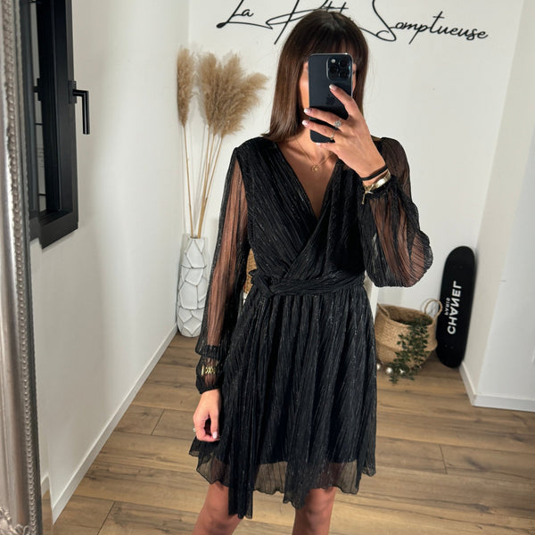 ROBE NOIRE SHINY - La Petite Somptueuse