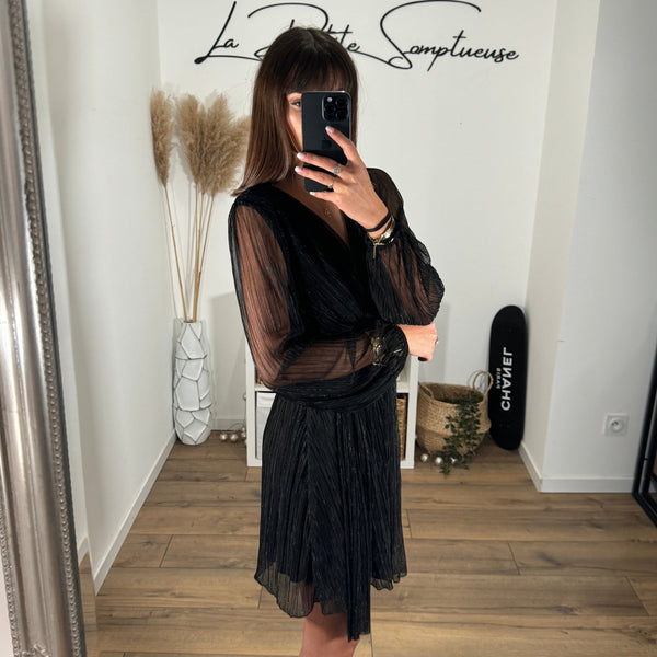 ROBE NOIRE SHINY - La Petite Somptueuse