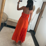 ROBE ORANGE AGATHA - La Petite Somptueuse