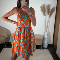 ROBE ORANGE ALINA - La Petite Somptueuse