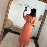 ROBE ORANGE FLORIA - La Petite Somptueuse