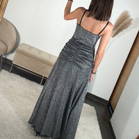 ROBE PAILLETE ARGENTE ANYA - La Petite Somptueuse