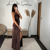 ROBE PAILLETE ROSE GOLD ANYA - La Petite Somptueuse