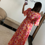 ROBE PEACHY FUCHSIA ALMA - La Petite Somptueuse