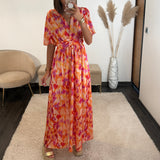 ROBE PEACHY FUCHSIA ALMA - La Petite Somptueuse