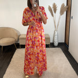 ROBE PEACHY FUCHSIA ALMA - La Petite Somptueuse