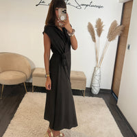 ROBE PORTEFEUILLE CHOCO TARAH - La Petite Somptueuse