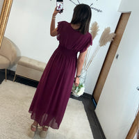 ROBE PRUNE ALICIA - La Petite Somptueuse