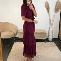 ROBE PRUNE APPOLINE - La Petite Somptueuse