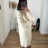 ROBE PULL BEIGE ADELINE - La Petite Somptueuse