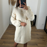 ROBE PULL BEIGE ADELINE - La Petite Somptueuse