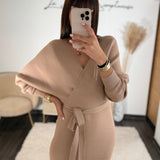 ROBE PULL BEIGE ANAIS - La Petite Somptueuse