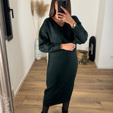 ROBE PULL VERT SAPIN SUZY - La Petite Somptueuse