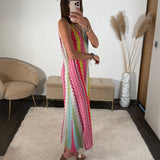 ROBE RAYE ROSE DOLLY - La Petite Somptueuse