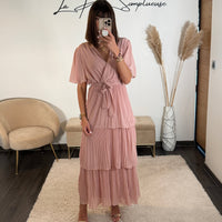 ROBE ROSE APPOLINE - La Petite Somptueuse