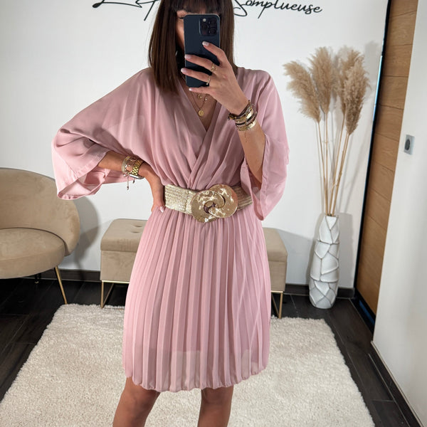 ROBE ROSE CLAIR ASTRID - La Petite Somptueuse