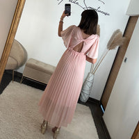 ROBE ROSE FLORIA - La Petite Somptueuse