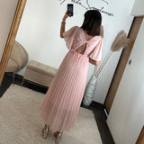 ROBE ROSE FLORIA - La Petite Somptueuse