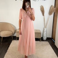ROBE ROSE FLORIA - La Petite Somptueuse