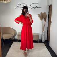 ROBE ROUGE MELISSA - La Petite Somptueuse