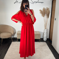 ROBE ROUGE MELISSA - La Petite Somptueuse