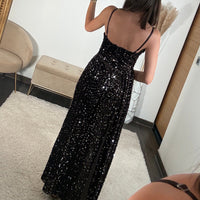 ROBE SHINY CHOCO DIANE - La Petite Somptueuse