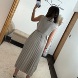 ROBE TAUPE HELENA - La Petite Somptueuse