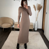 ROBE TAUPE ZELLY - La Petite Somptueuse