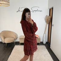 ROBE TERRACOTTA ALINA - La Petite Somptueuse