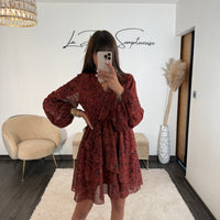 ROBE TERRACOTTA ALINA - La Petite Somptueuse