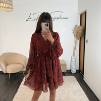 ROBE TERRACOTTA ALINA - La Petite Somptueuse