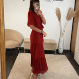 ROBE TERRACOTTA APPOLINE - La Petite Somptueuse