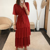 ROBE TERRACOTTA APPOLINE - La Petite Somptueuse