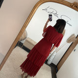 ROBE TERRACOTTA APPOLINE - La Petite Somptueuse