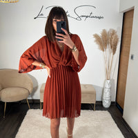 ROBE TERRACOTTA ASTRID - La Petite Somptueuse