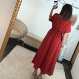 ROBE TERRACOTTA CHLOE - La Petite Somptueuse
