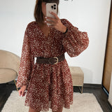 ROBE TERRACOTTA EMILIE - La Petite Somptueuse