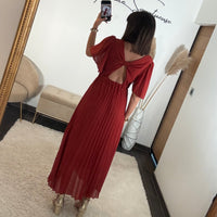 ROBE TERRACOTTA FLORIA - La Petite Somptueuse