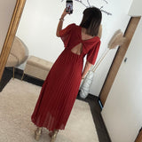 ROBE TERRACOTTA FLORIA - La Petite Somptueuse