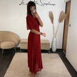 ROBE TERRACOTTA FLORIA - La Petite Somptueuse