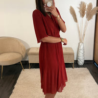 ROBE TERRACOTTA HILONA - La Petite Somptueuse