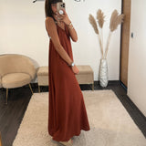 ROBE TERRACOTTA PERLES - La Petite Somptueuse