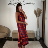 ROBE TERRACOTTA SARA - La Petite Somptueuse