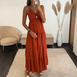 ROBE TERRACOTTA SOLEIL - La Petite Somptueuse