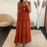 ROBE TERRACOTTA SOLEIL - La Petite Somptueuse