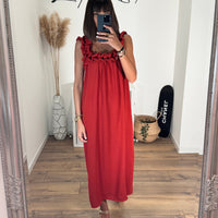 ROBE TERRACOTTA TANIA - La Petite Somptueuse