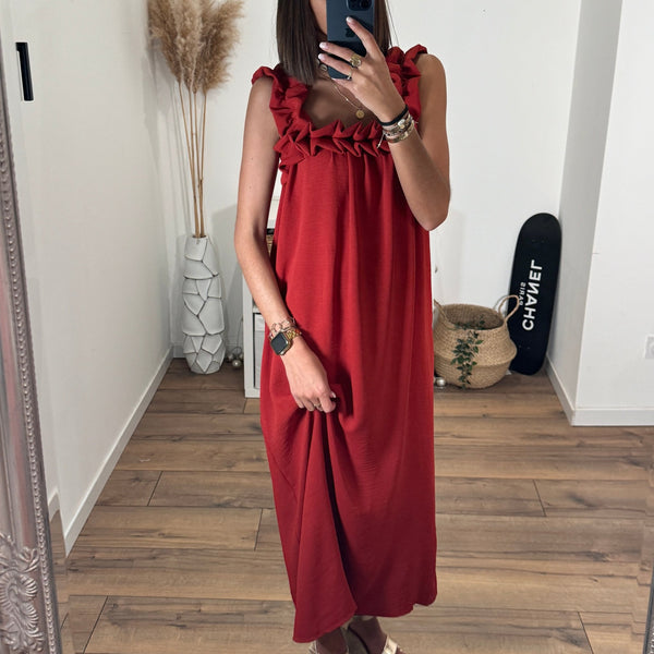 ROBE TERRACOTTA TANIA - La Petite Somptueuse