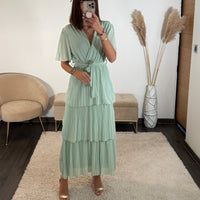 ROBE VERT D'EAU APPOLINE - La Petite Somptueuse